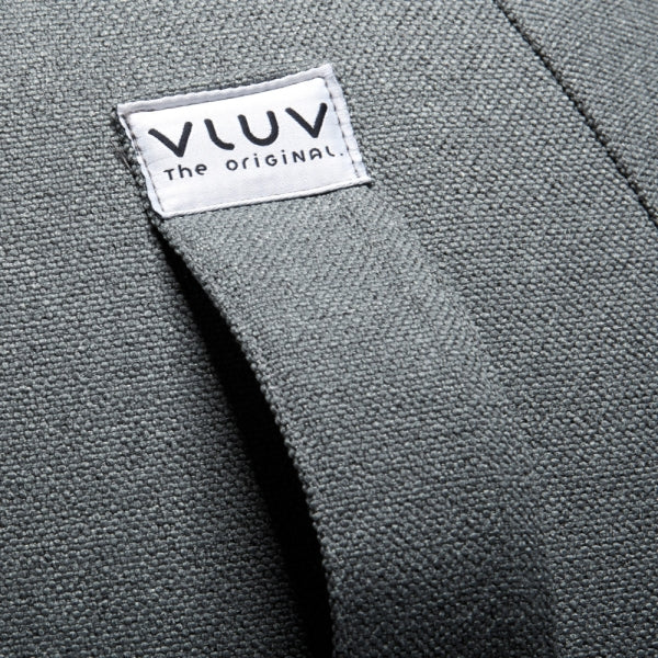 VLUV BOL SOVA zitbal 60-65 cm - asgrijs detail foto stof