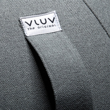 VLUV BOL SOVA zitbal 60-65 cm - asgrijs detail foto stof