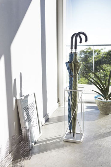 Yamazaki Umbrella Stand 9 Square white