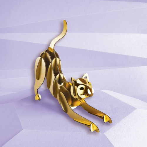 Assembli Paper Stretching Cat Hammered Gold