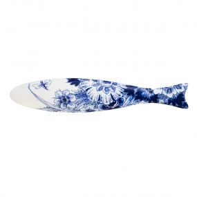 Royal Delft Blue Herring Fragonfly flower