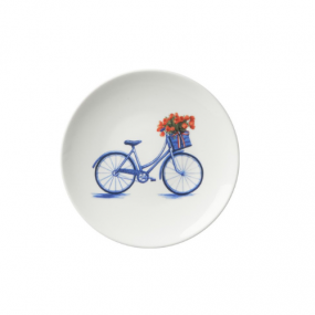 Heinen Delfst Blauw bord Fiets klein