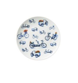 Heinen Delfst Blauw bord Fiets klein