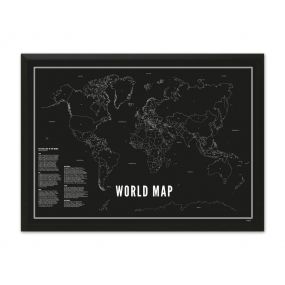 Wijck print Wereldkaart A3 30 x 40