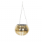 Housevitamin hangende bloempot Disco goud 20 cm