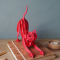 Assembli Paper Stretching Cat Fluor Pink