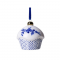 Heinen Delftsblauw kerstornament Cupcake